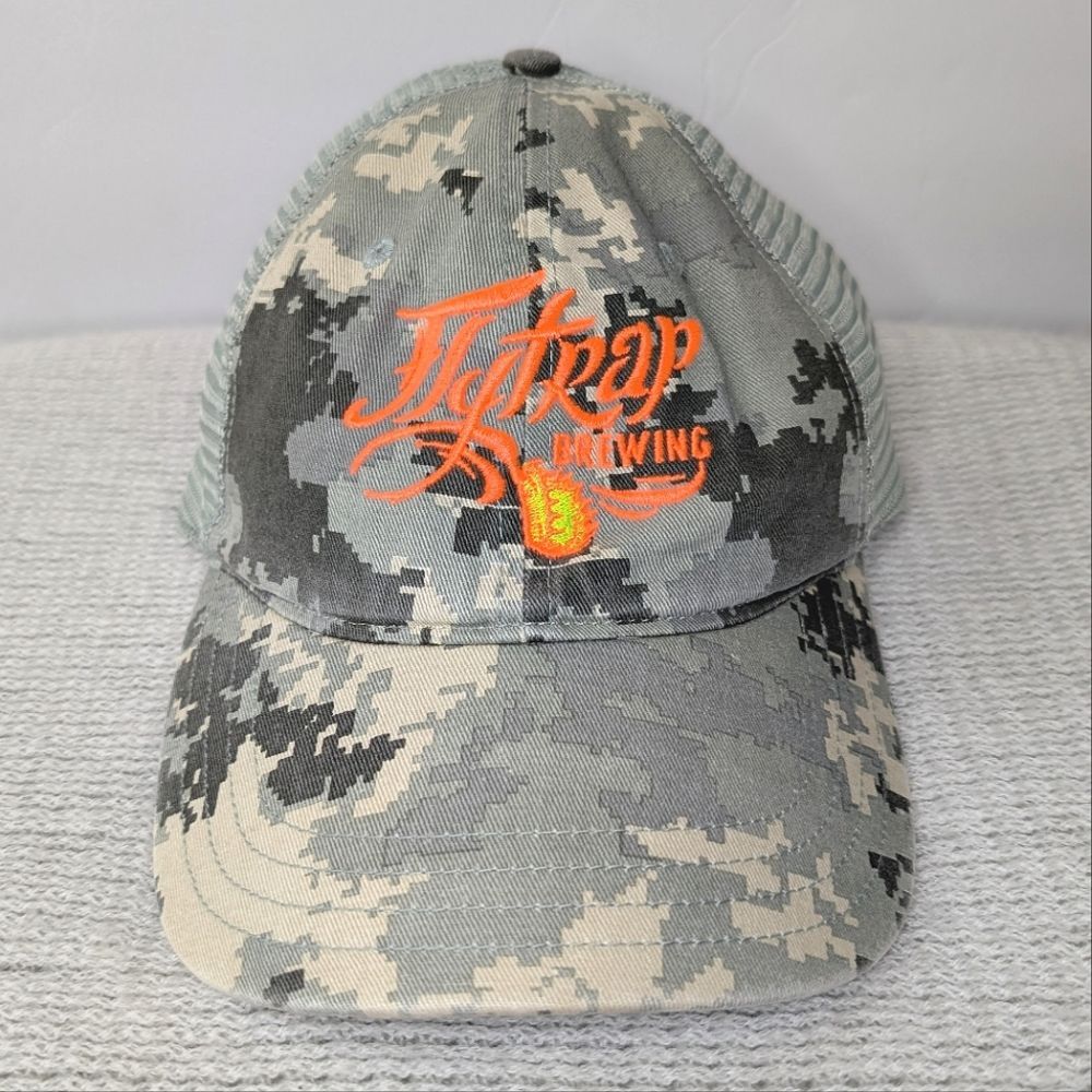 Flytrap Brewing Wilmington NC Camo Snap Back Hat Richardson New